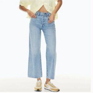 Denim Forum Farrah Lo-Rise Wide Leg Jeans SIZE 24